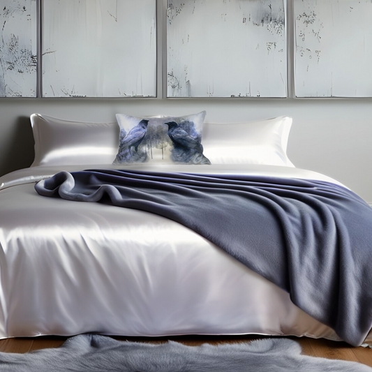 RAVENS Silk Pillowcase, 25 Momme Mulberry Silk, Queen & King