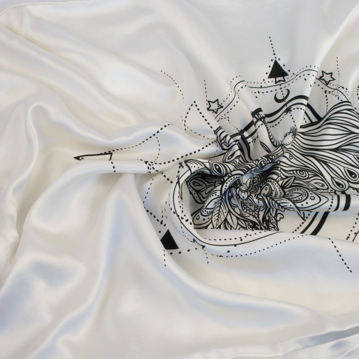 Celestial MOTH Silk Pillowcase, 25 Momme Mulberry Silk, Queen Size